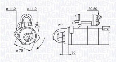 MAGNETI MARELLI 063523803010 -  Стартер